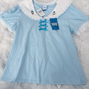 Disney Blue K Shirt with Donald Duck Design